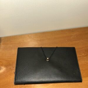 Black leather like server book